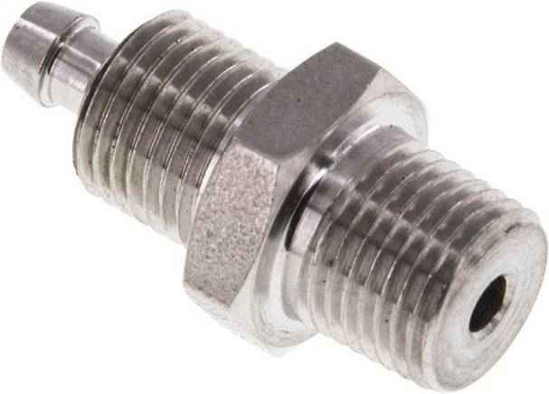 6x4 & 1/8''NPT Stainless Steel 1.4571 Straight Push-on Fitting with Male Threads