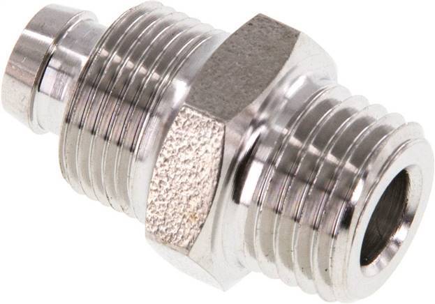 10x8 & 1/4''NPT Acier inoxydable 1.4571 Raccord instantane droit avec filetages mâles