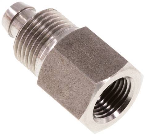 8x6 & G1/8'' Stainless Steel 1.4571 Straight Push-on Fitting with Female Threads