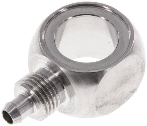 6x4 & G1/4'' Stainless Steel 1.4571 Banjo Push-on Fitting