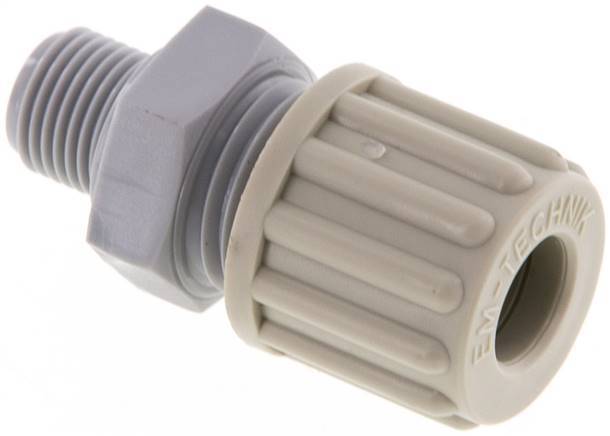 8x6mm & G1/8'' PA Rechte Knelfitting Buitendraad 10bar