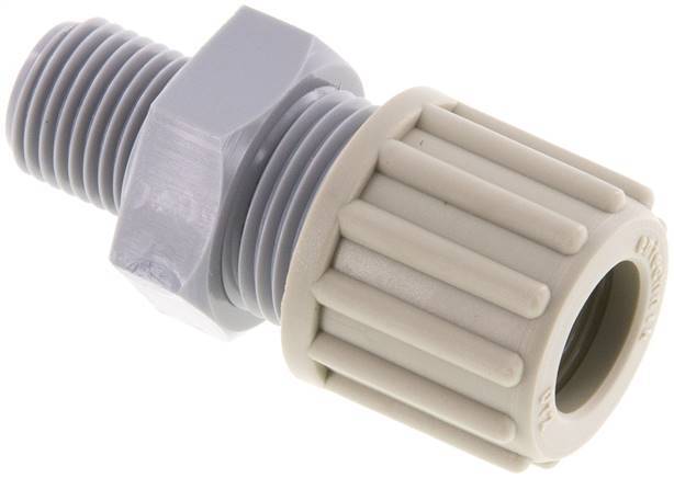 12x10mm & G1/4'' PA Straight Compression Fitting with Male Threads 10 bar