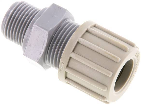 14x12mm & G3/8'' PA Straight Compression Fitting with Male Threads 10 bar