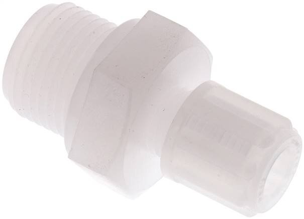 6x4mm & G3/8'' PVDF Straight Compression Fitting with Male Threads 10 bar