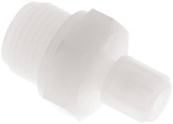 6x4mm & G1/2'' PVDF Straight Compression Fitting with Male Threads 10 bar