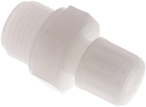 8x6mm & G1/2'' PVDF Straight Compression Fitting with Male Threads 10 bar