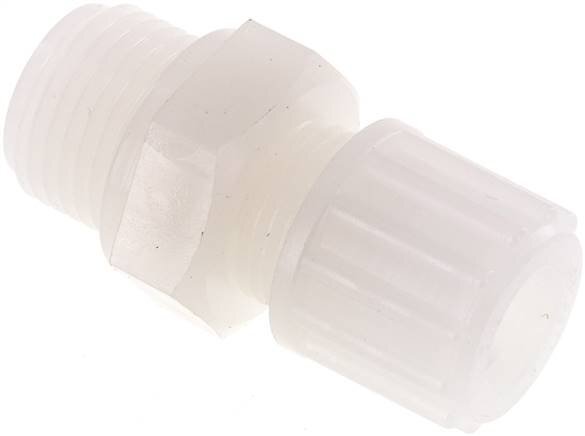 12x10mm & G1/2'' PVDF Straight Compression Fitting with Male Threads 10 bar