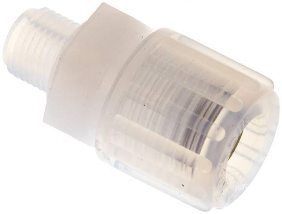 Racor de corte recto PFA 8x6 mm y G1/8'' con rosca macho 10 bar