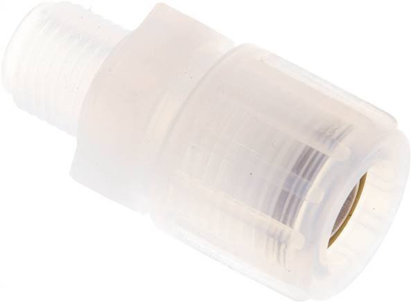 12x9mm & G1/4'' PFA raccord de coupe droit avec filetage mâle 10 bar