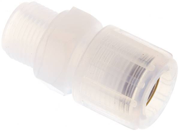 12x10mm & G3/8'' PFA Raccord de coupe droit avec filetage mâle 10 bar