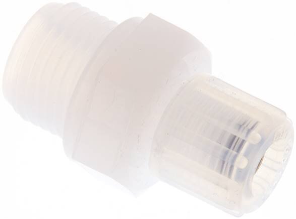 Racor de corte recto PFA 8x6 mm y G1/2'' con roscas macho 10 bar