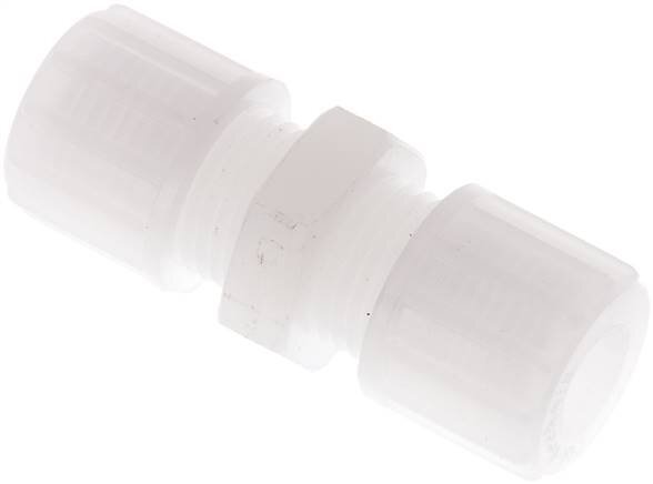 10x8mm PVDF Straight Compression Fitting 10 bar