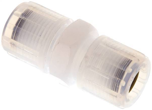 12x10mm & PFA Straight Compression Fitting with Female Threads 10 bar