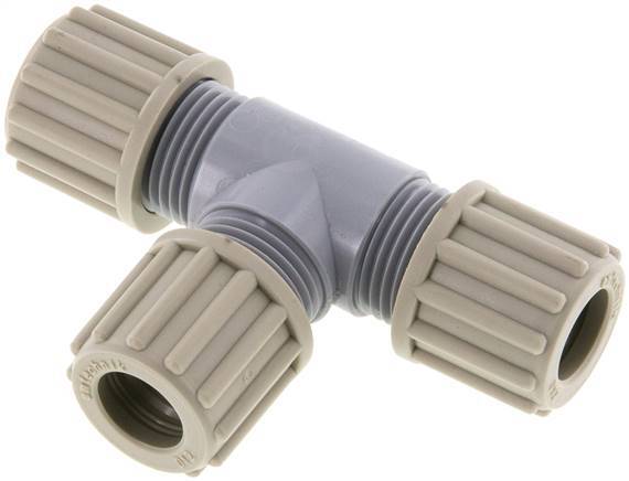 12x9mm PA T-Shape Tee Compression Fitting 10 bar