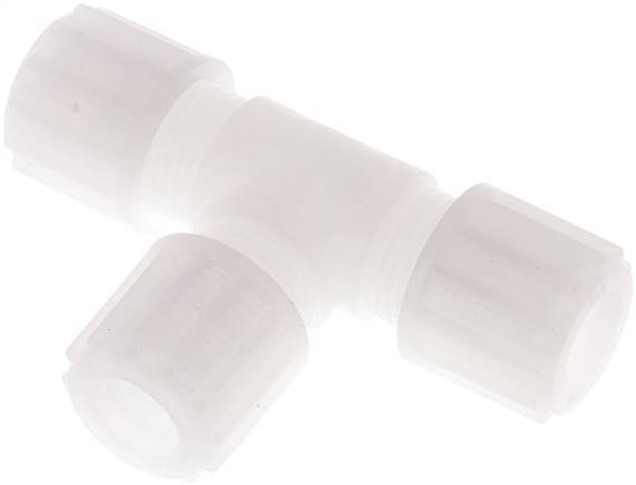 12x10mm PVDF T-Shape Tee Compression Fitting 10 bar