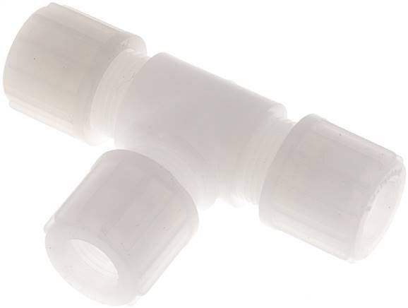 14x12mm PVDF T-Shape Tee Compression Fitting 10 bar