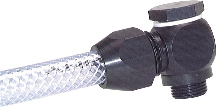26x19mm & G3/4'' Raccord à compression coude en aluminium avec filetage mâle 10 bar PVC et PA