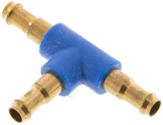 Conector de manguera en T de latón/plástico de 4 mm