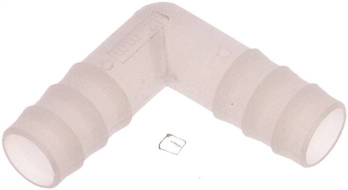 Conector de manguera acodado de PVDF de 13 mm (1/2'')