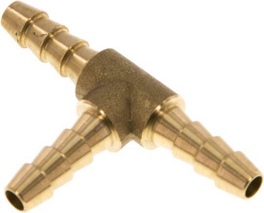 6 mm (1/4'') Brass Tee Hose Connector