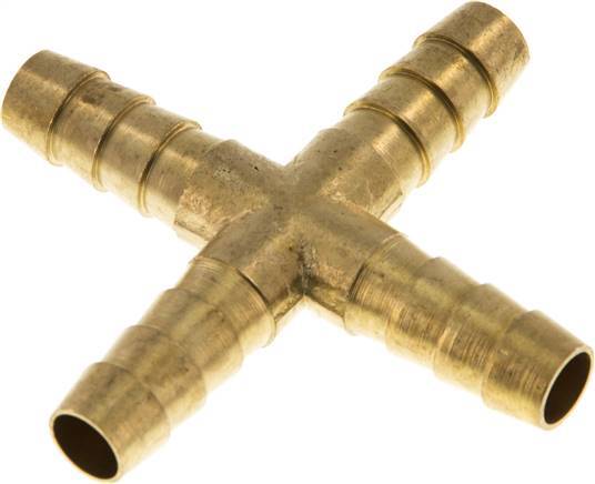 9 mm (3/8'') Brass Cross Hose Connector