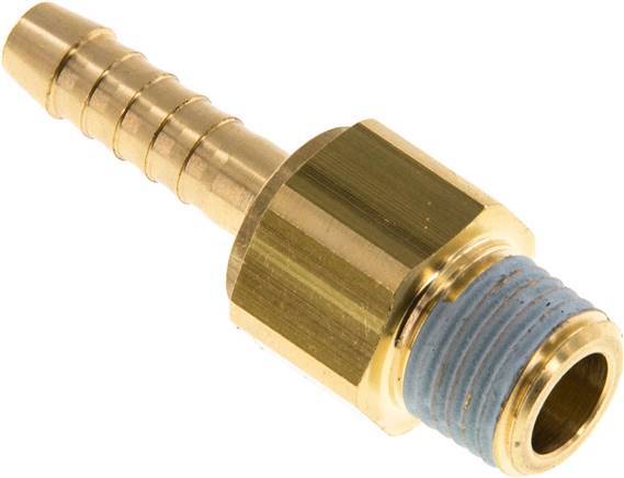 6 mm (1/4'') & R1/4'' Brass Hose Barb Male NBR Rotatable