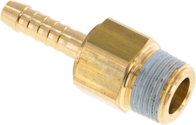 6 mm (1/4'') & R3/8'' Brass Hose Barb Male NBR Rotatable