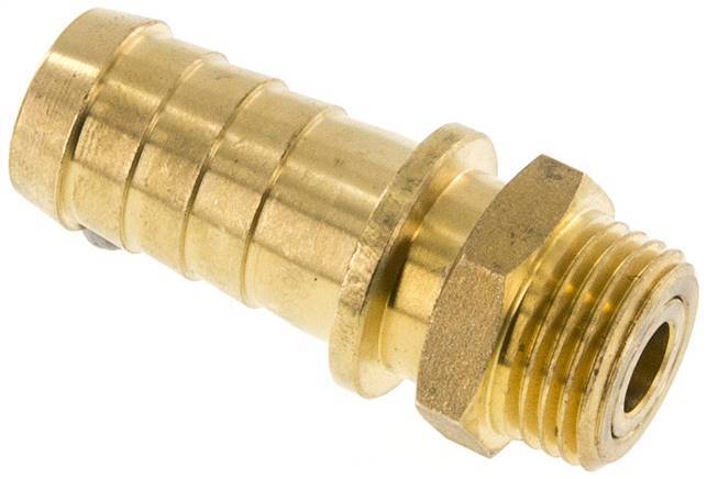 Embout de tuyau 19 mm (3/4'') et R1/2'' en laiton mâle FKM rotatif