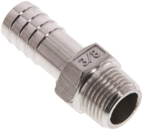 13 mm & 3/8''NPT RVS 1.4408 Slangpilaar Buitendraad