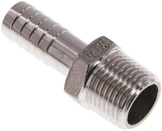 13 mm (1/2'') & 1/2''NPT Edelstahl 1.4408 Schlauchbolzen Außengewinde