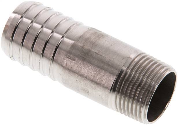 25 mm (1'') & R3/4'' Stainless Steel 1.4571 Hose Barb Male 70mm