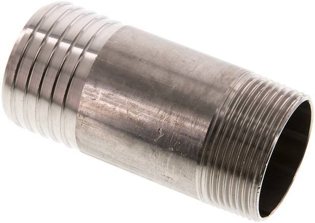 50 mm (2'') & R1-1/2'' Stainless Steel 1.4571 Hose Barb Male 100mm