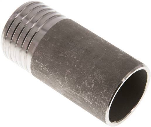 50 mm (2'') et 48,3 mm (1-1/2'') acier inoxydable 1.4571 Embout à souder Hose Barb 100mm