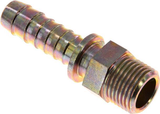 Colliers de securite 13 mm (1/2'') et G1/2'' en acier zingue pour tuyaux Barb mâle