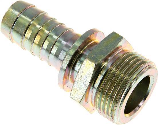 Collarines de seguridad de 19 mm (3/4'') y G1'' de acero con rosca macho para manguera