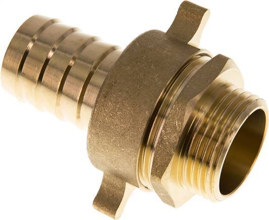 25 mm (1'') & G1'' Brass Hose Barb Male Flat Sealing NBR Wing Nut