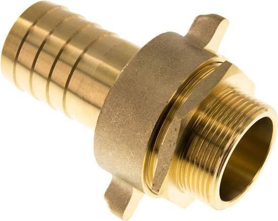 38 mm (1-1/2'') & G1-1/2'' Brass Hose Barb Male Flat Sealing NBR Wing Nut