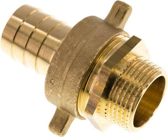 25 mm (1'') & G1'' Brass Hose Barb MaleConical Sealing NBR Wing Nut