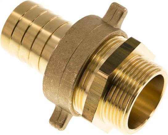 32 mm (1-1/4'') & G1-1/4'' Brass Hose Barb MaleConical Sealing NBR Wing Nut