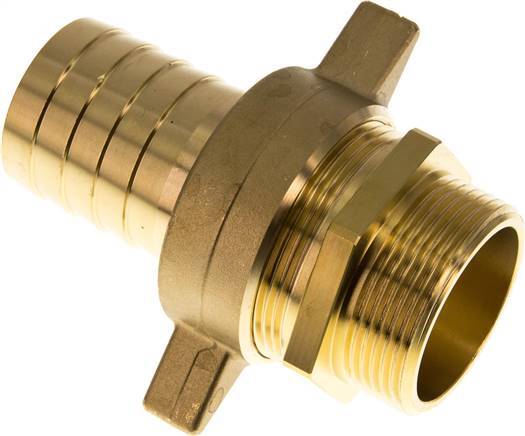 38 mm (1-1/2'') & G1-1/2'' Brass Hose Barb MaleConical Sealing NBR Wing Nut