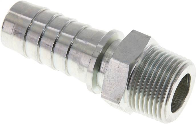 25x40 mm & R1'' zink plated Steel Hose Pillar with Male Threads DIN EN 14423