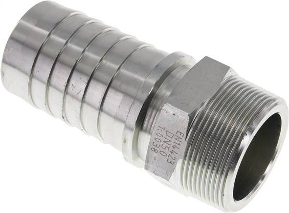 Colonne de tuyau en acier zingue 50x68 mm & R2'' avec filetage mâle DIN EN 14423