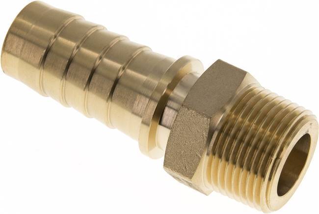 25x40 mm & R1'' Brass Hose Pillar with Male Threads DIN EN 14423