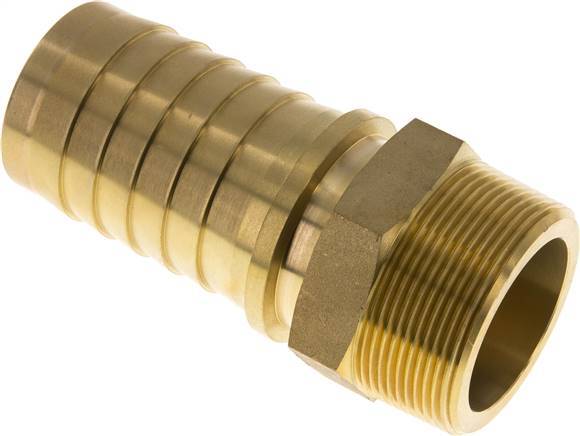 50x68 mm & R2'' Brass Hose Pillar with Male Threads DIN EN 14423