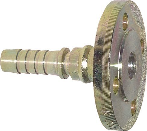 32x48 mm Acier Galvanisé Raccord De Tuyau Avec Bride PN 10/16 DIN EN 14423 / DIN 2826