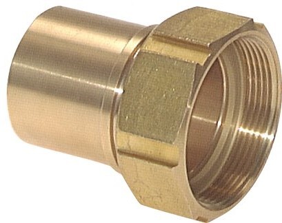 100 mm (4'') & G4'' Brass Hose Barb Union Nut Flat Sealing Polyurethane Safety collars EN 14420-5 (DIN 2817)