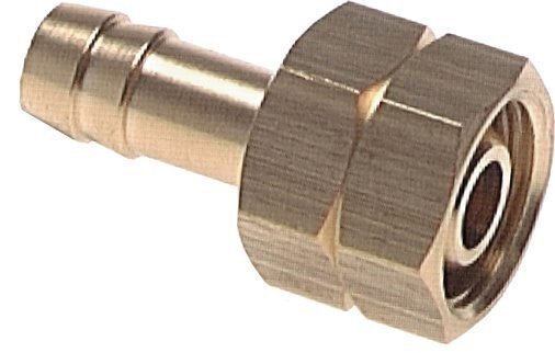 6 mm (1/4'') & G1/4'' LH Stainless Steel 1.4571 Hose Barb Union Nut