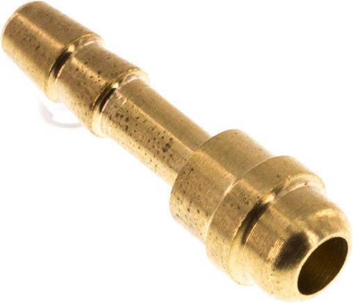 Embout de tuyau en laiton de 4 mm sans écrou-raccord (G1/8'') 11mm