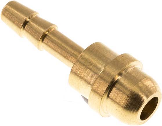 4 mm Brass Hose Barb without Union Nut (G1/4'')