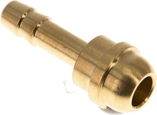 6 mm (1/4'') Brass Hose Barb without Union Nut (G3/8'')